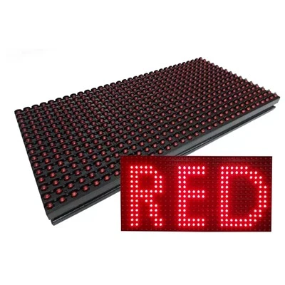 Modul LED roșu P10 de o singură culoare 32x16 puncte